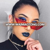 New Fashion Cat Eye Sunglasses Small Retro Women Glasses Transparent color ocean lens lentes de sol men custom logo sun glasses