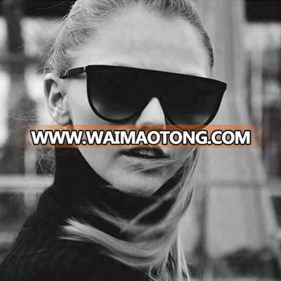 New Fashion Sunglasses Big frame Retro Women Glasses  half round men mirror gafas de sol brand design high quality sun glasses