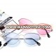 New Fashion Metal Cat Eye Sunglass Brand Designer Retro Ocean Sun glasses For Lady Eyewear MK950